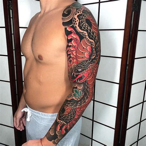 japanese sleeve tattoo|japanese inspired sleeve tattoo.